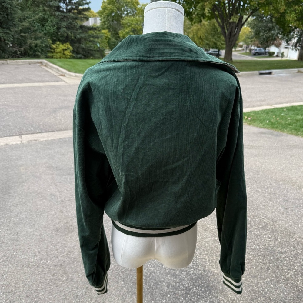 Emory Park Green Corduroy Bomber Jacket - Picture 2 of 10